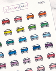 Car Multicolour Doodles by Plannerface