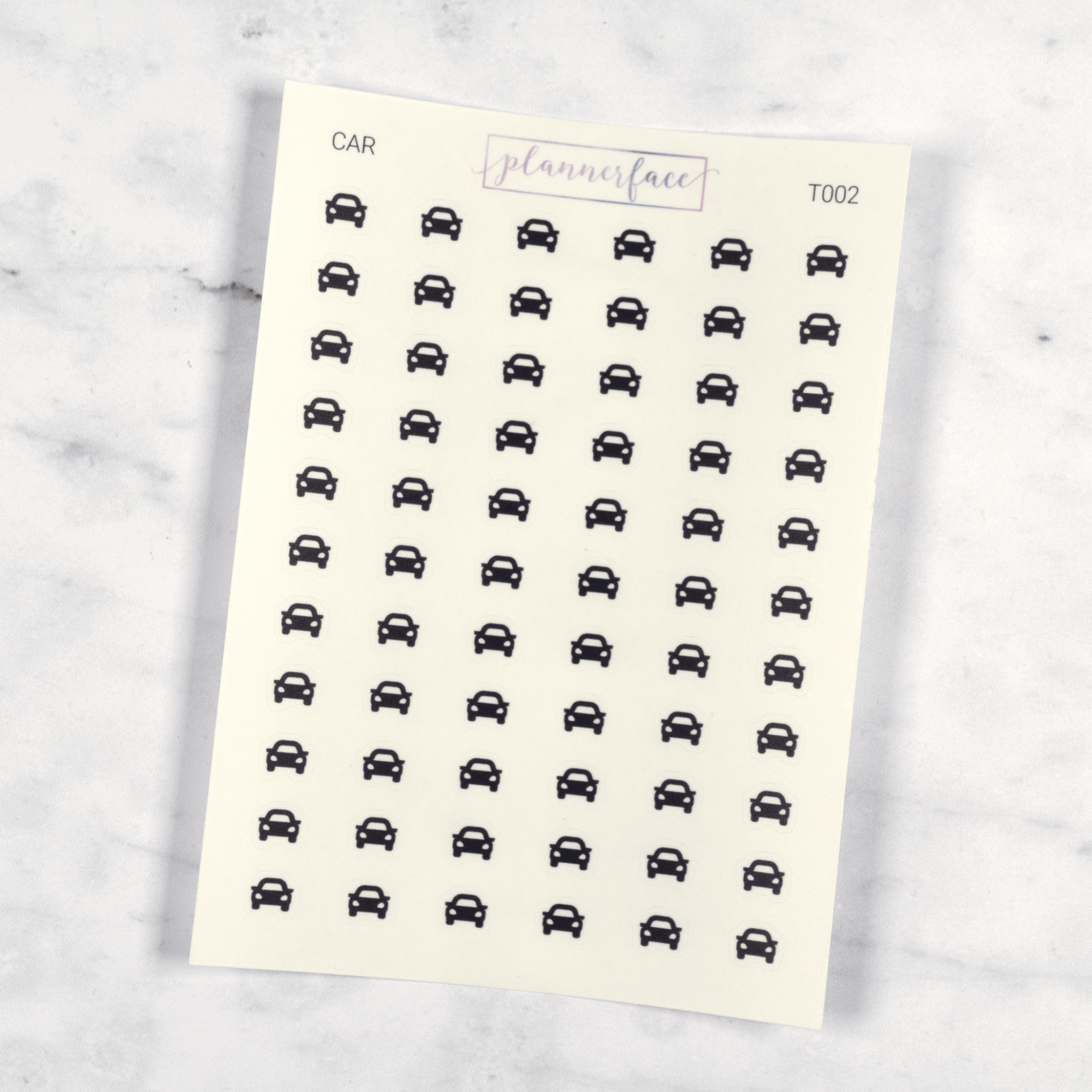 Car Transparent Icon Stickers by Plannerface