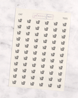 Cat Transparent Icon Stickers by Plannerface
