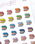 Chicken Nuggets Multicolour Doodles by Plannerface