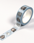 Chilly Winter | Silver Foiled Doodle Washi Tape by Plannerface
