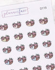 Chocolate Strawberries Multicolour Doodles by Plannerface