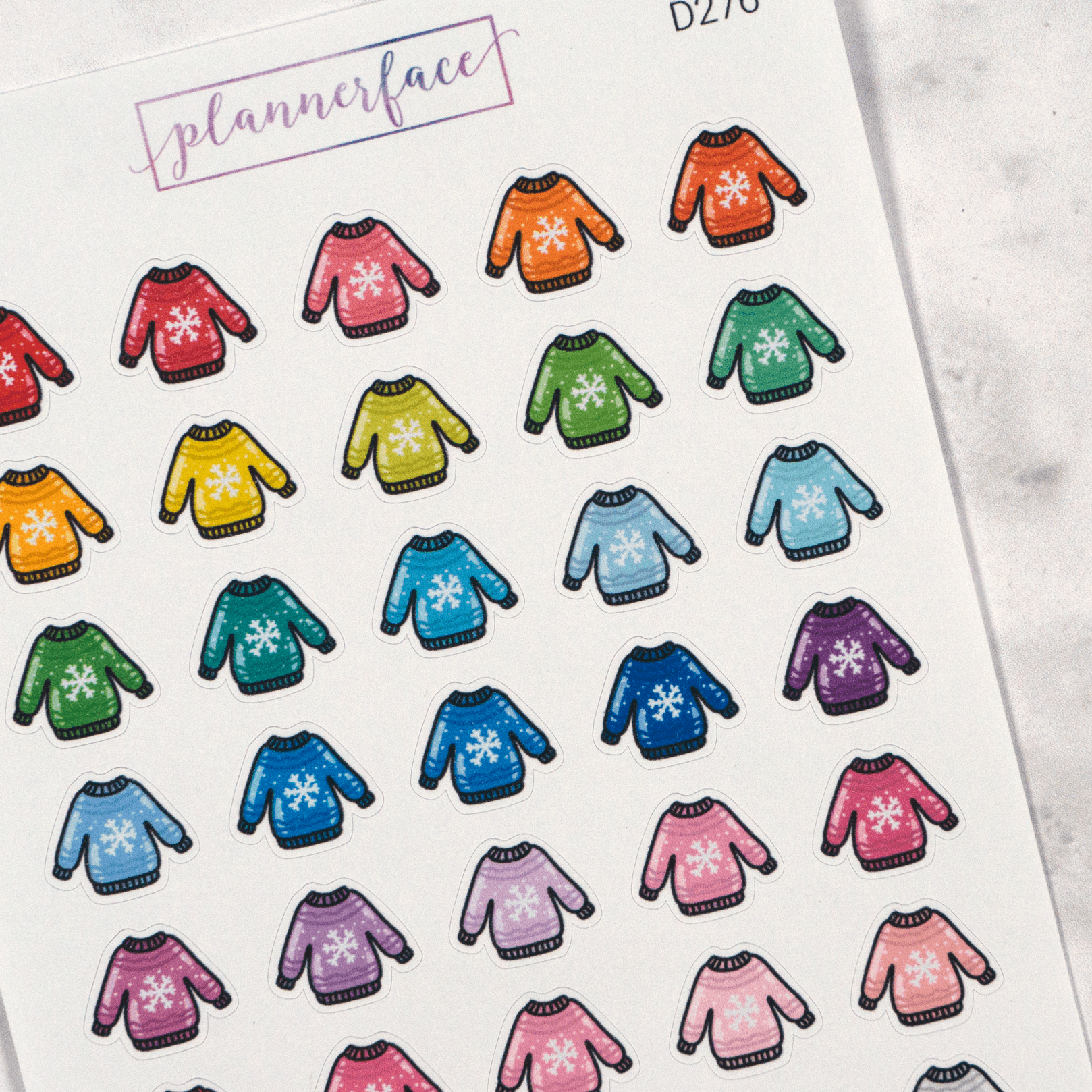 Christmas Jumpers #2 Multicolour Doodles by Plannerface
