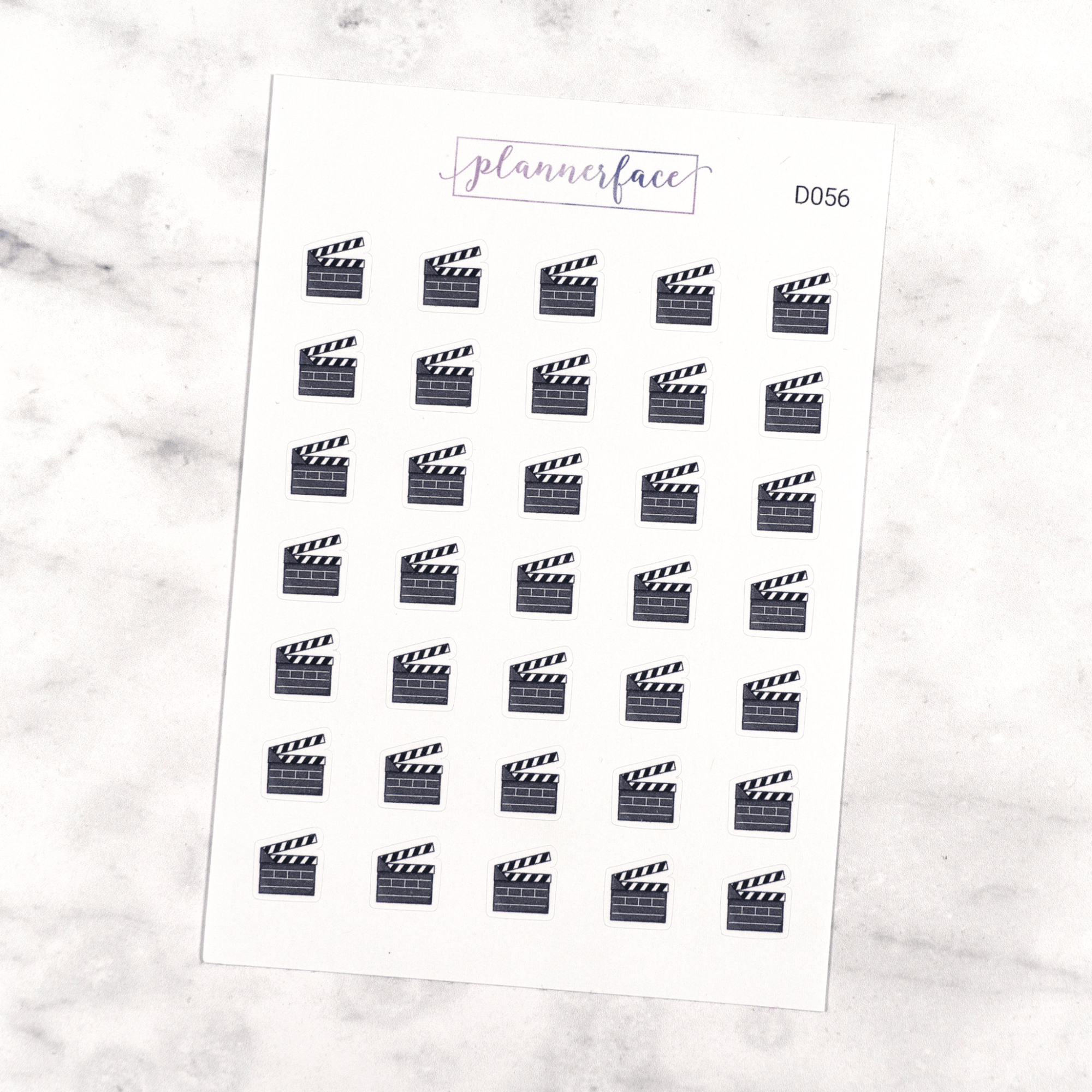 Clapper Board Multicolour Doodles by Plannerface