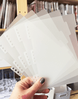 Clear Divider Set for Reusable Sticker Albums by Plannerface