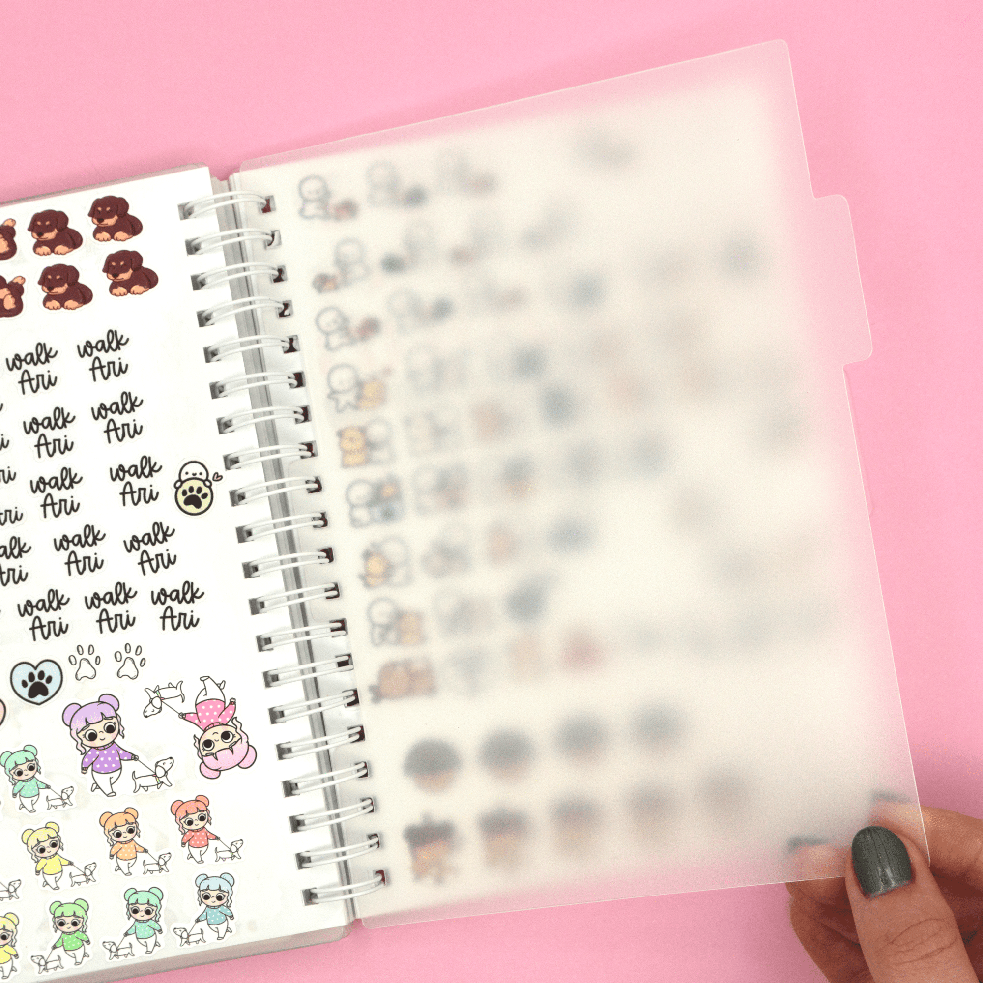Clear Divider Set for Reusable Sticker Albums by Plannerface