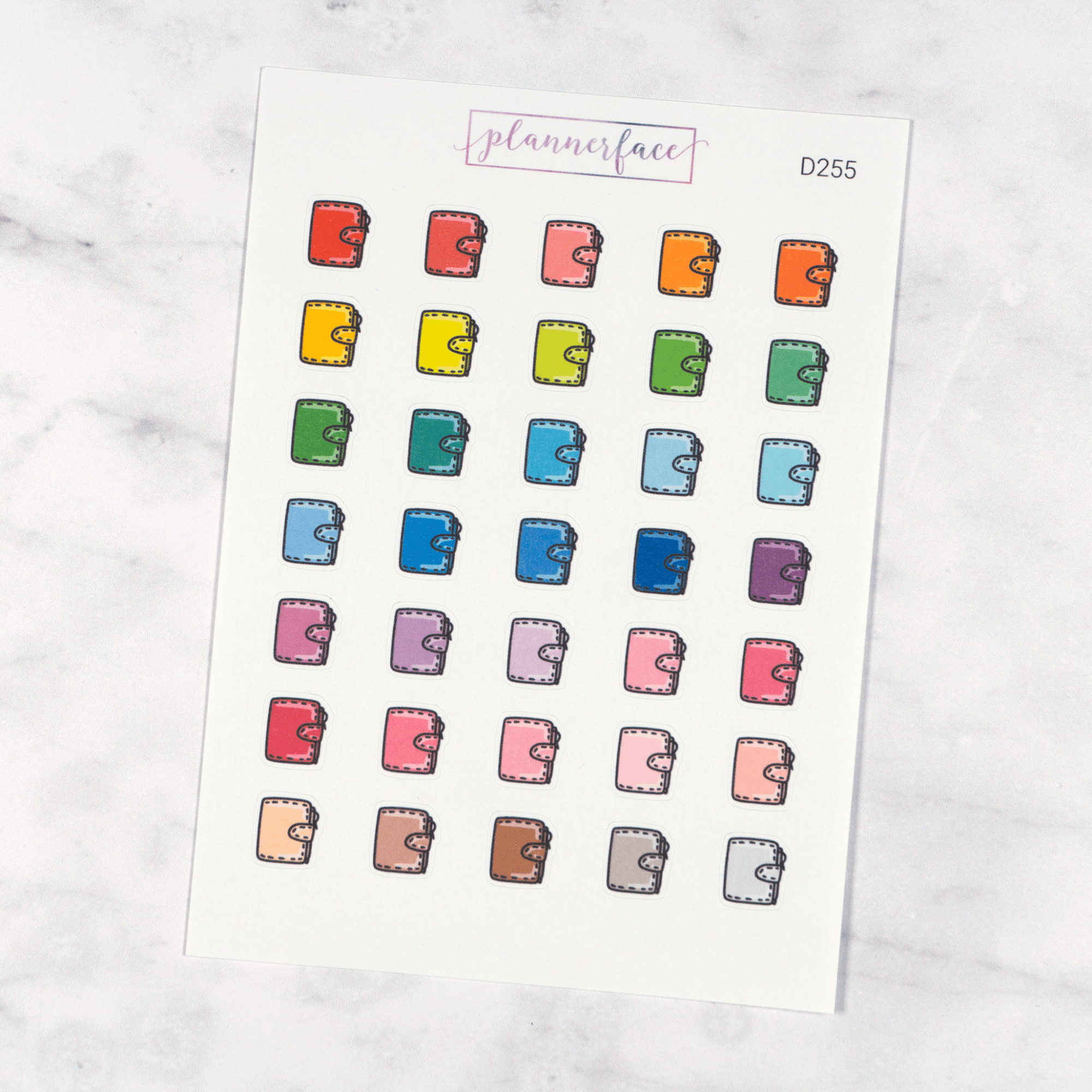 Closed Planner Multicolour Doodles by Plannerface