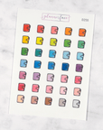 Closed Planner Multicolour Doodles by Plannerface