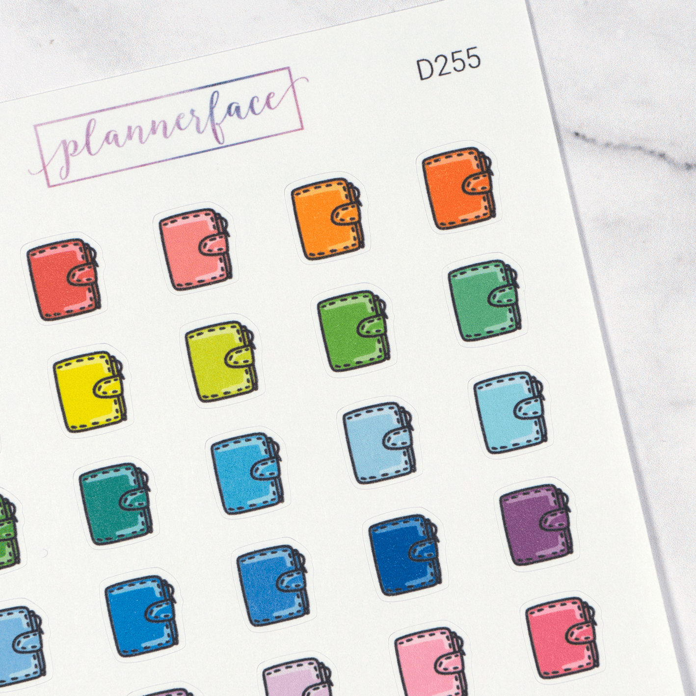 Closed Planner Multicolour Doodles by Plannerface