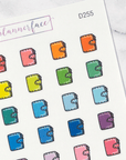 Closed Planner Multicolour Doodles by Plannerface