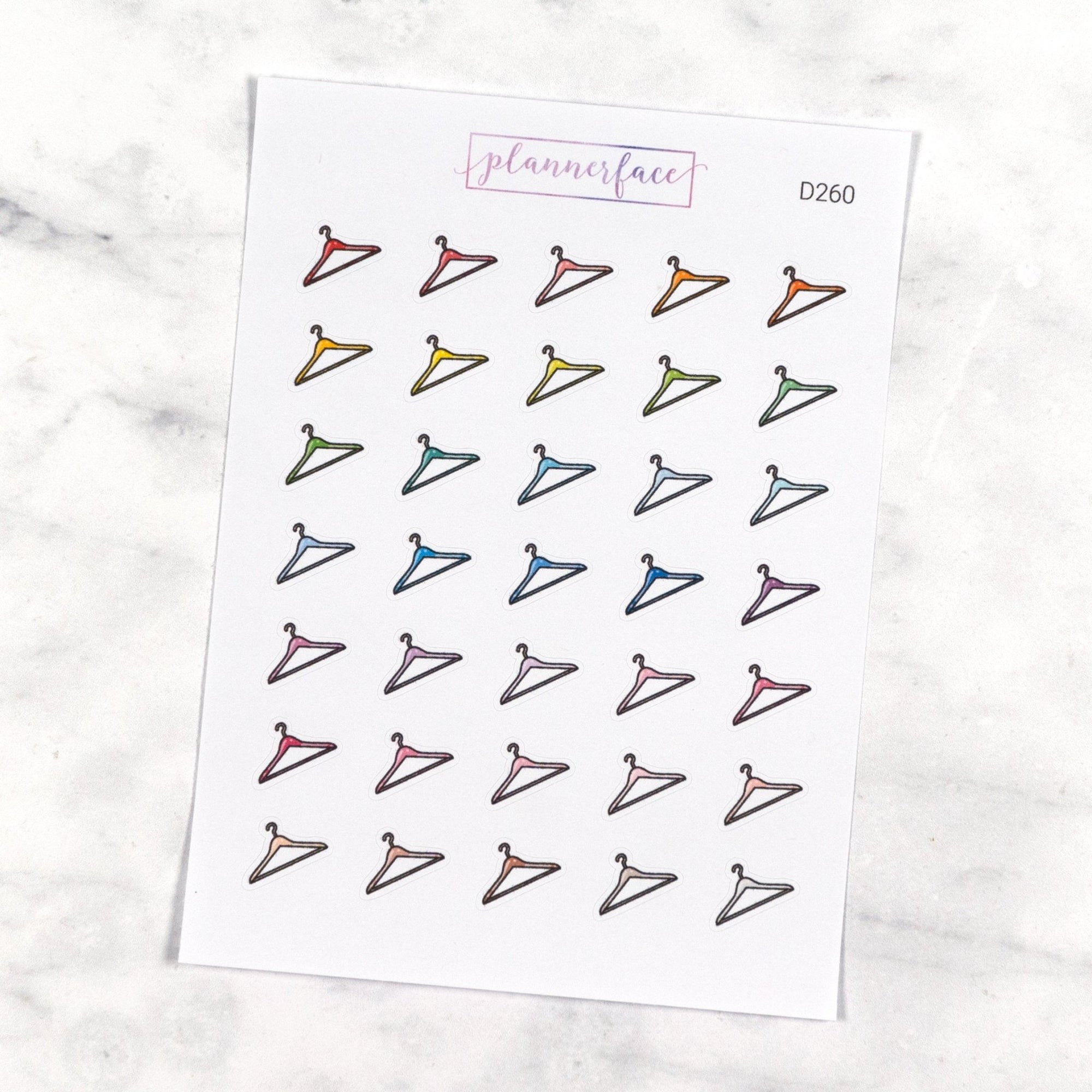 Clothes Hanger Multicolour Doodles by Plannerface