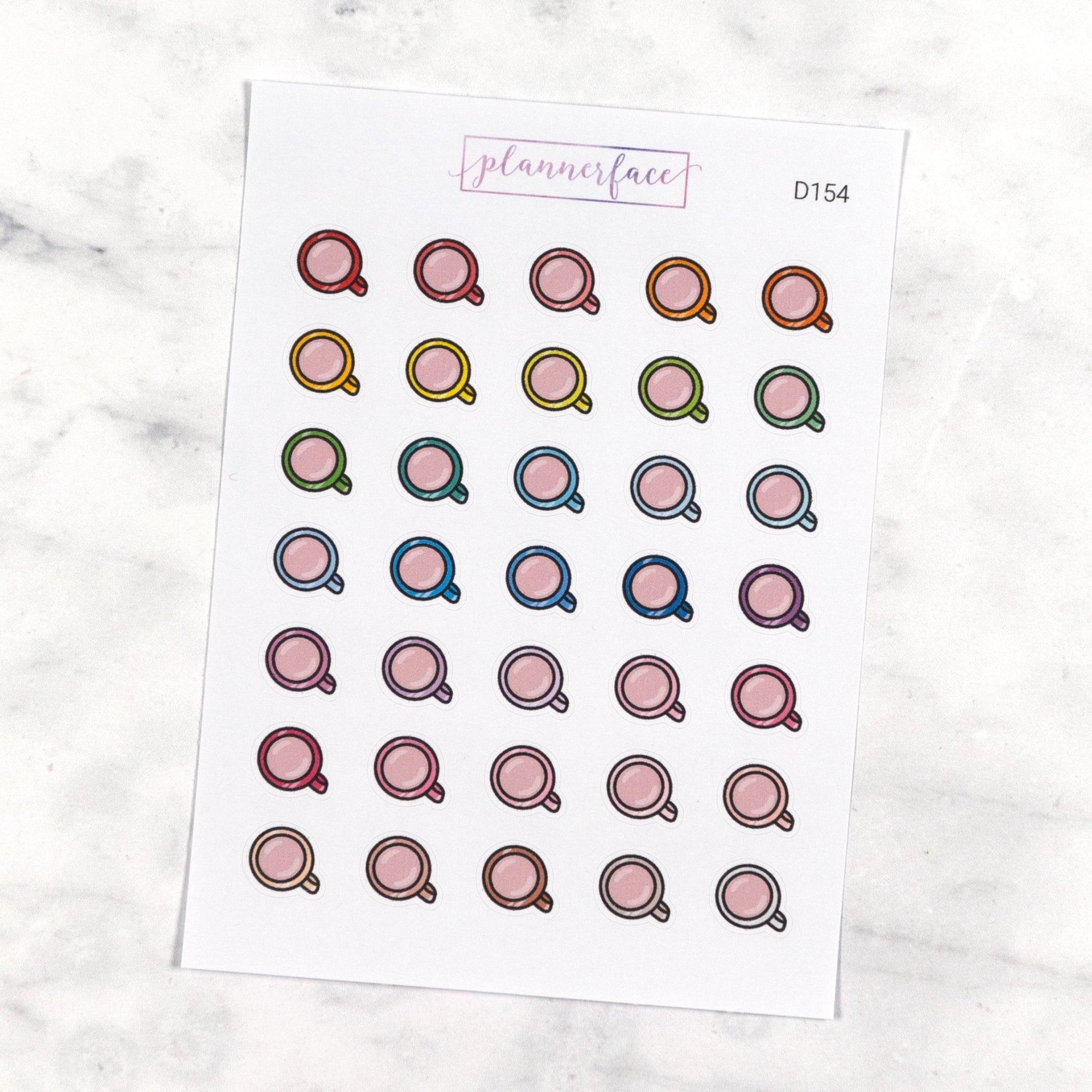 Coffee Cup Multicolour Doodles by Plannerface
