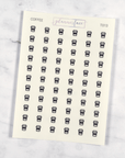 Coffee Transparent Icon Stickers by Plannerface