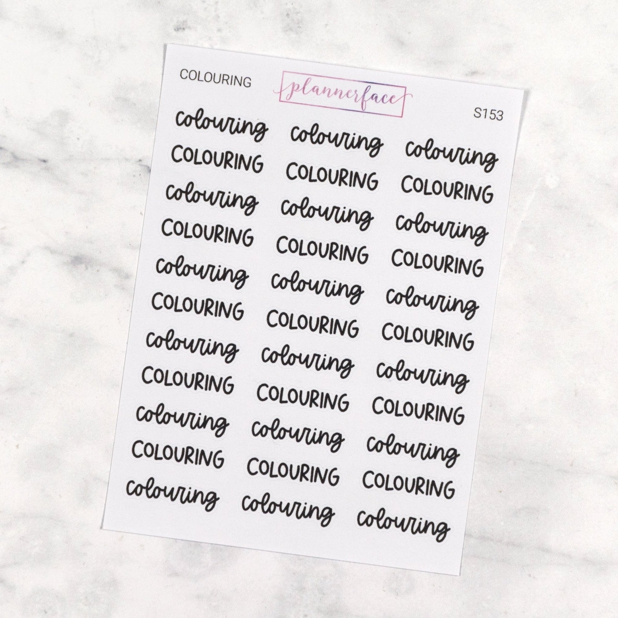 Colouring | Scripts by Plannerface