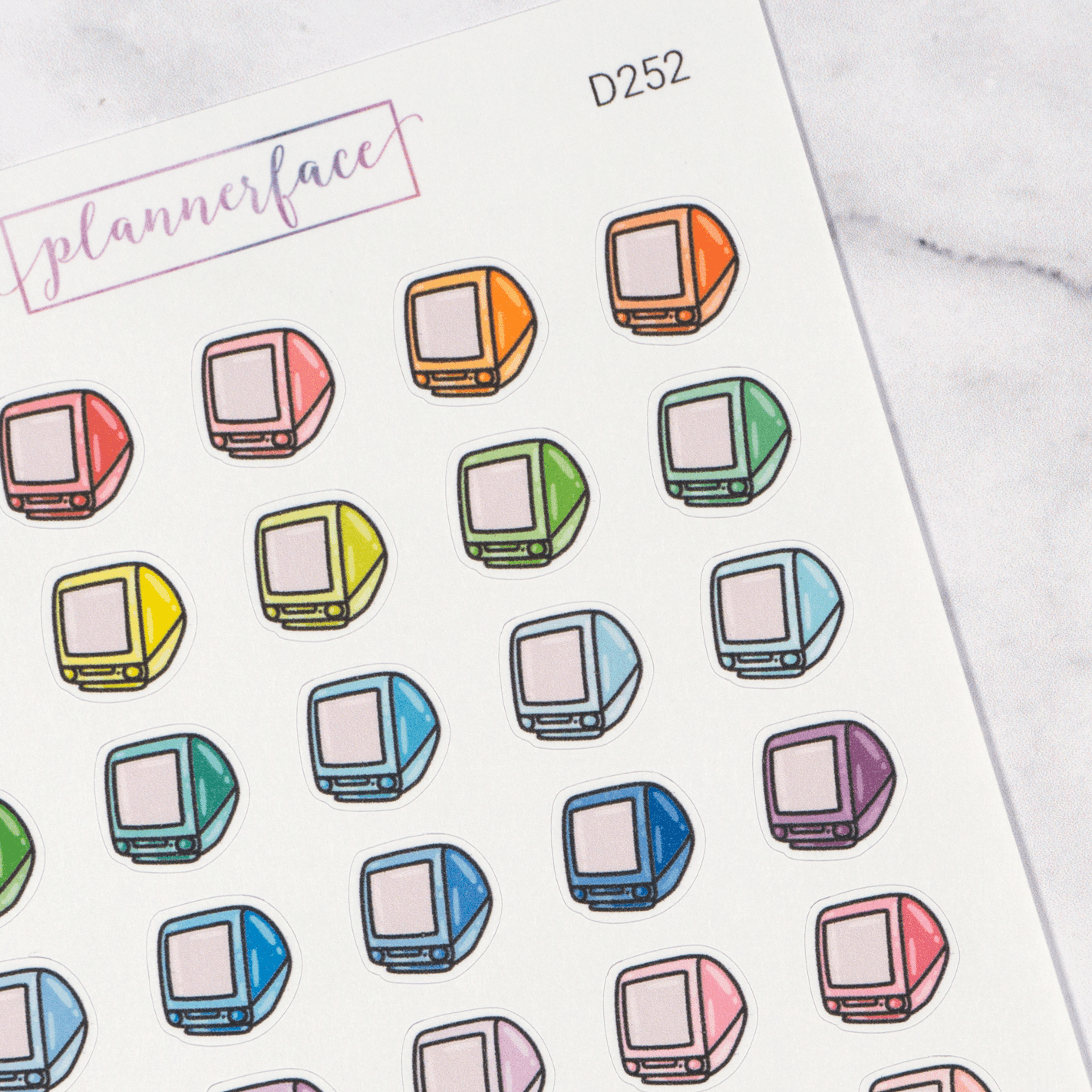 Computer Multicolour Doodles by Plannerface