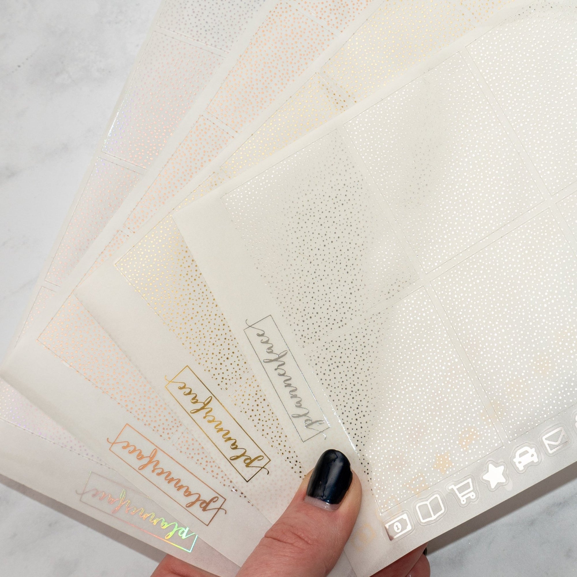 Confetti Dot Foil Underlays