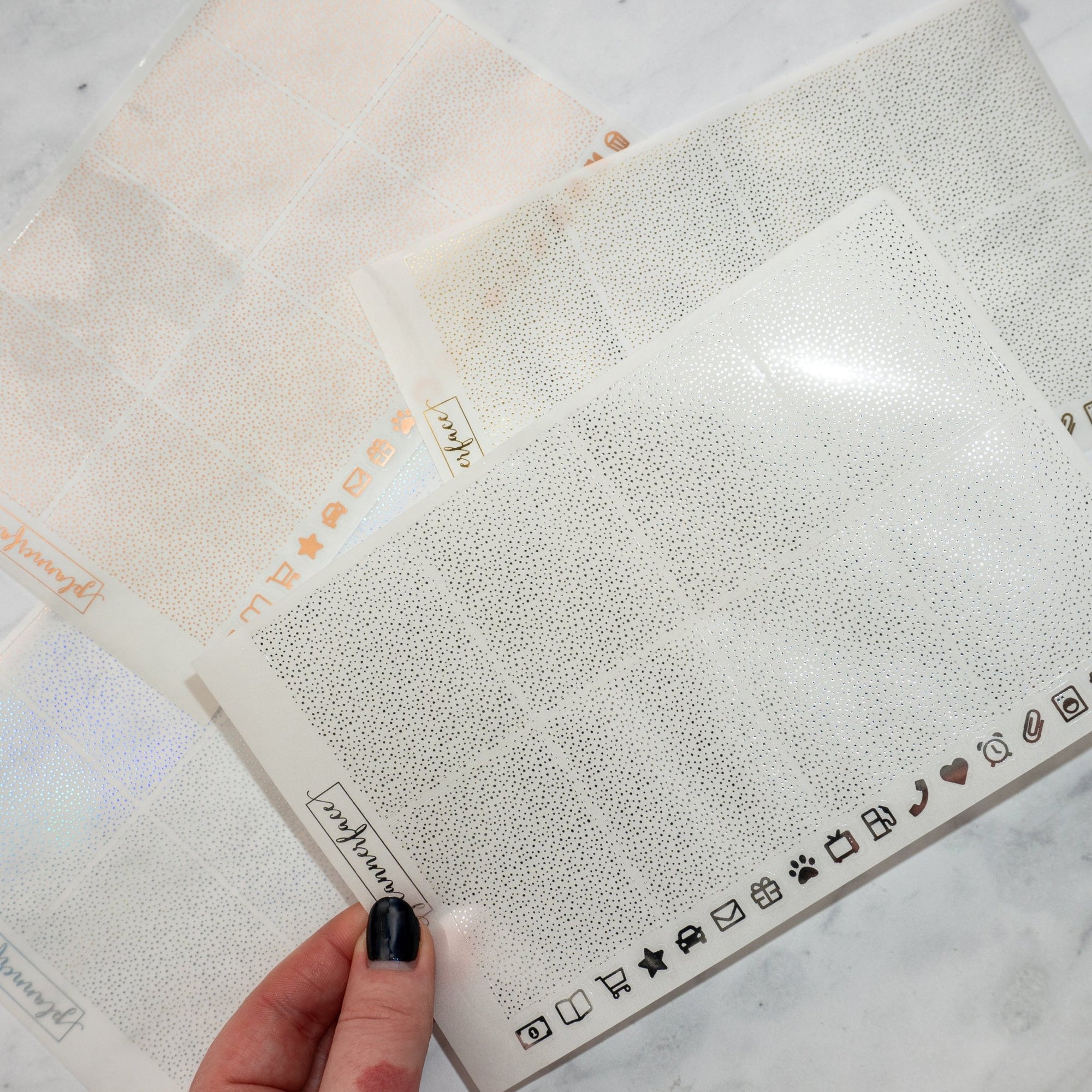 Confetti Dot Foil Underlays