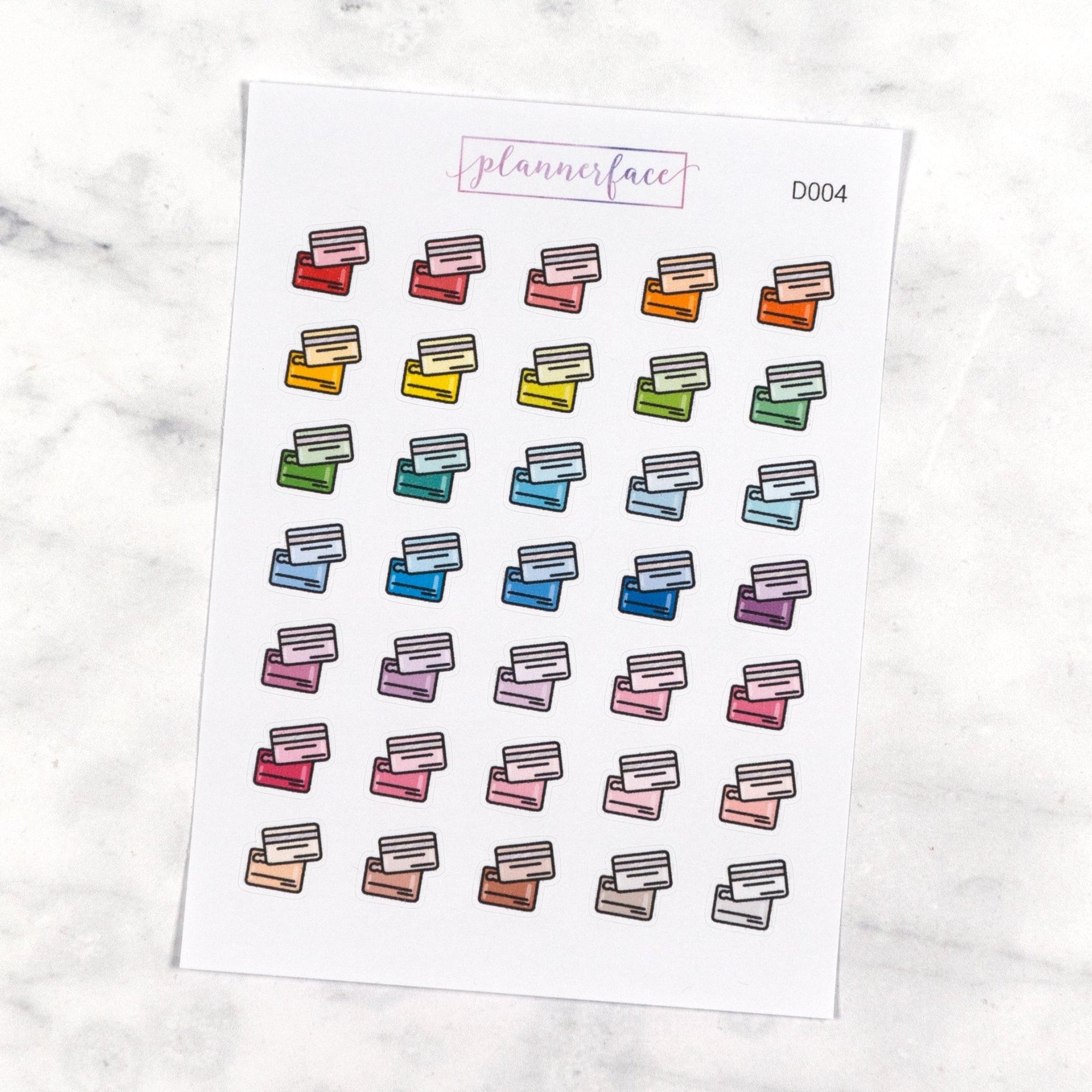 Credit Card Multicolour Doodles by Plannerface