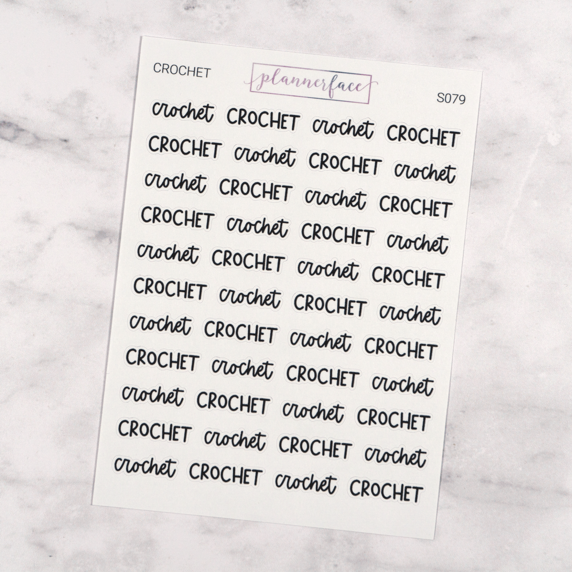 Crochet | Scripts by Plannerface