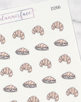 Croissant Multicolour Doodles by Plannerface