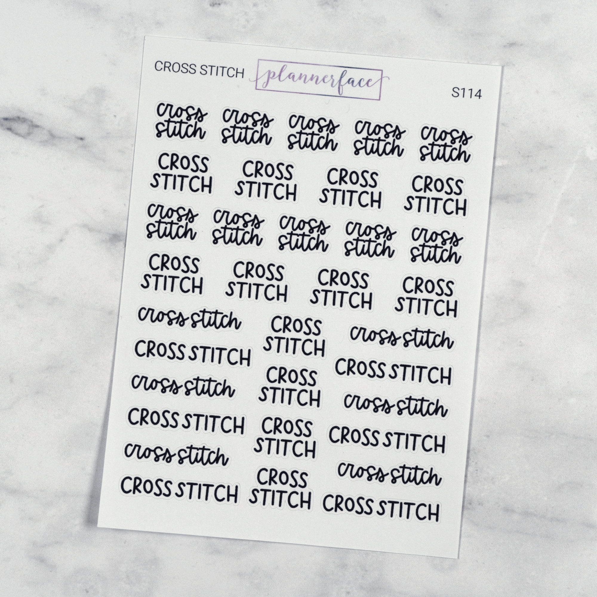Cross Stitch | Scripts by Plannerface