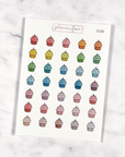 Cupcake Multicolour Doodles by Plannerface