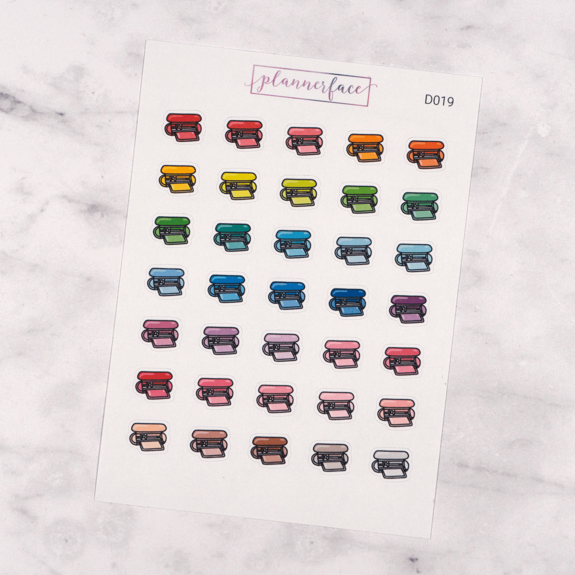 Cutting Machine Multicolour Doodles by Plannerface