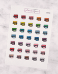 Cutting Machine Multicolour Doodles by Plannerface