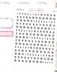 Date Numbers V2 Mini Icons | Scripts by Plannerface