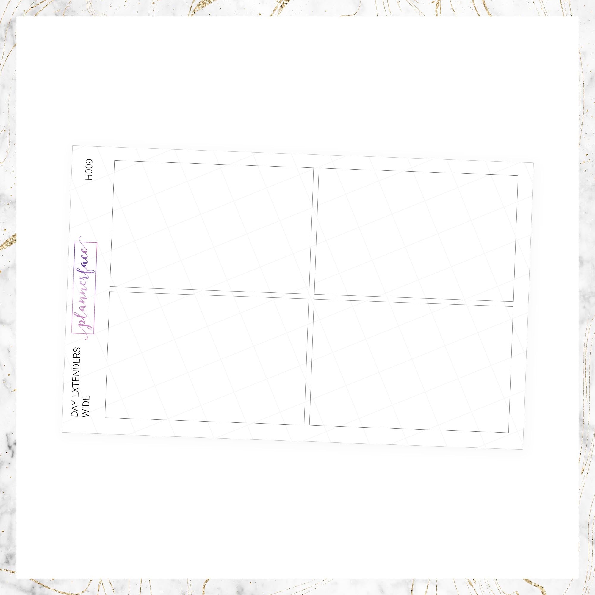 Day Extender Boxes | Wide by Plannerface