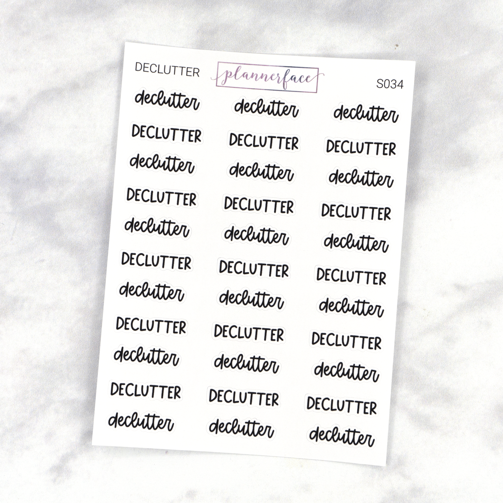 Declutter | Scripts by Plannerface