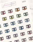 Design Stickers Multicolour Doodles by Plannerface