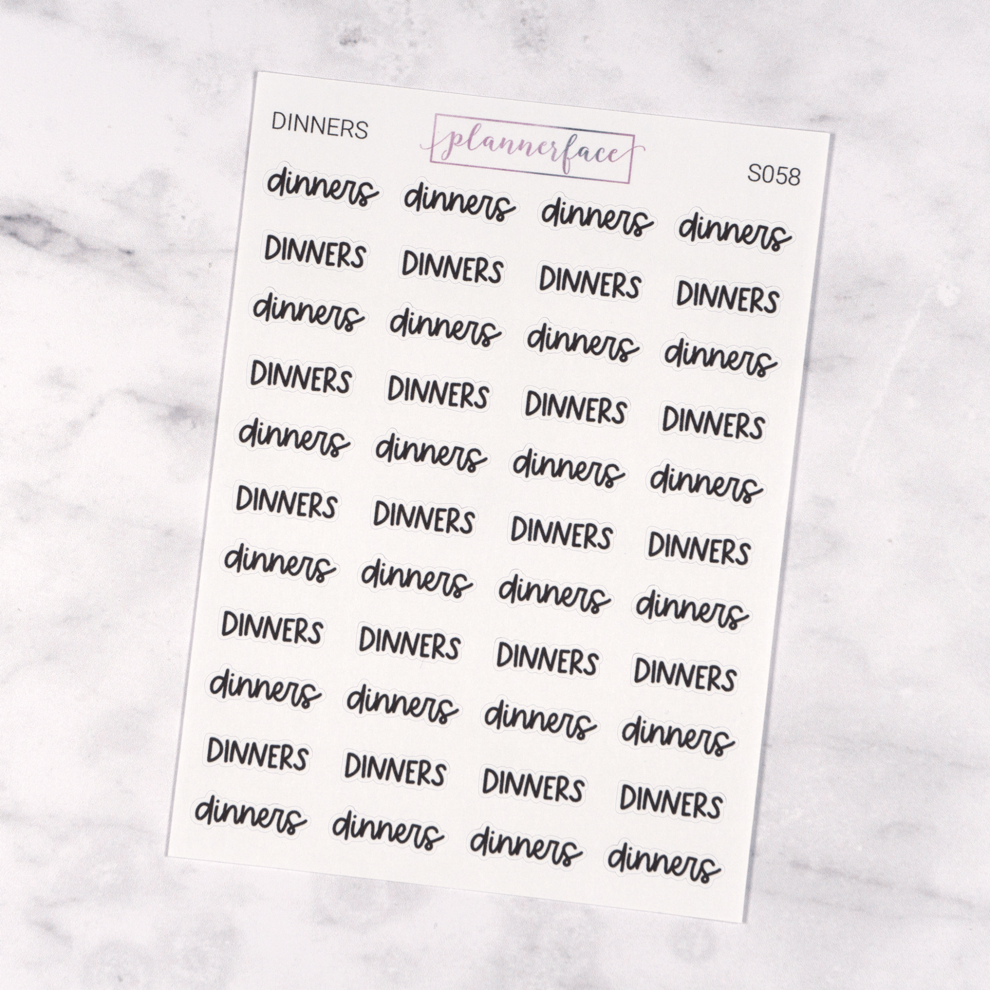 Dinners | Scripts by Plannerface