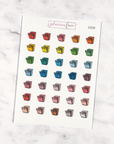 Dishwasher Multicolour Doodles by Plannerface