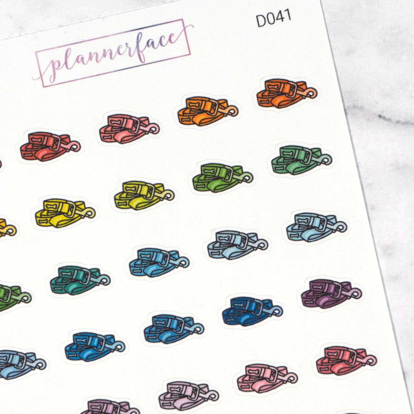 Dog Walk Multicolour Doodles by Plannerface