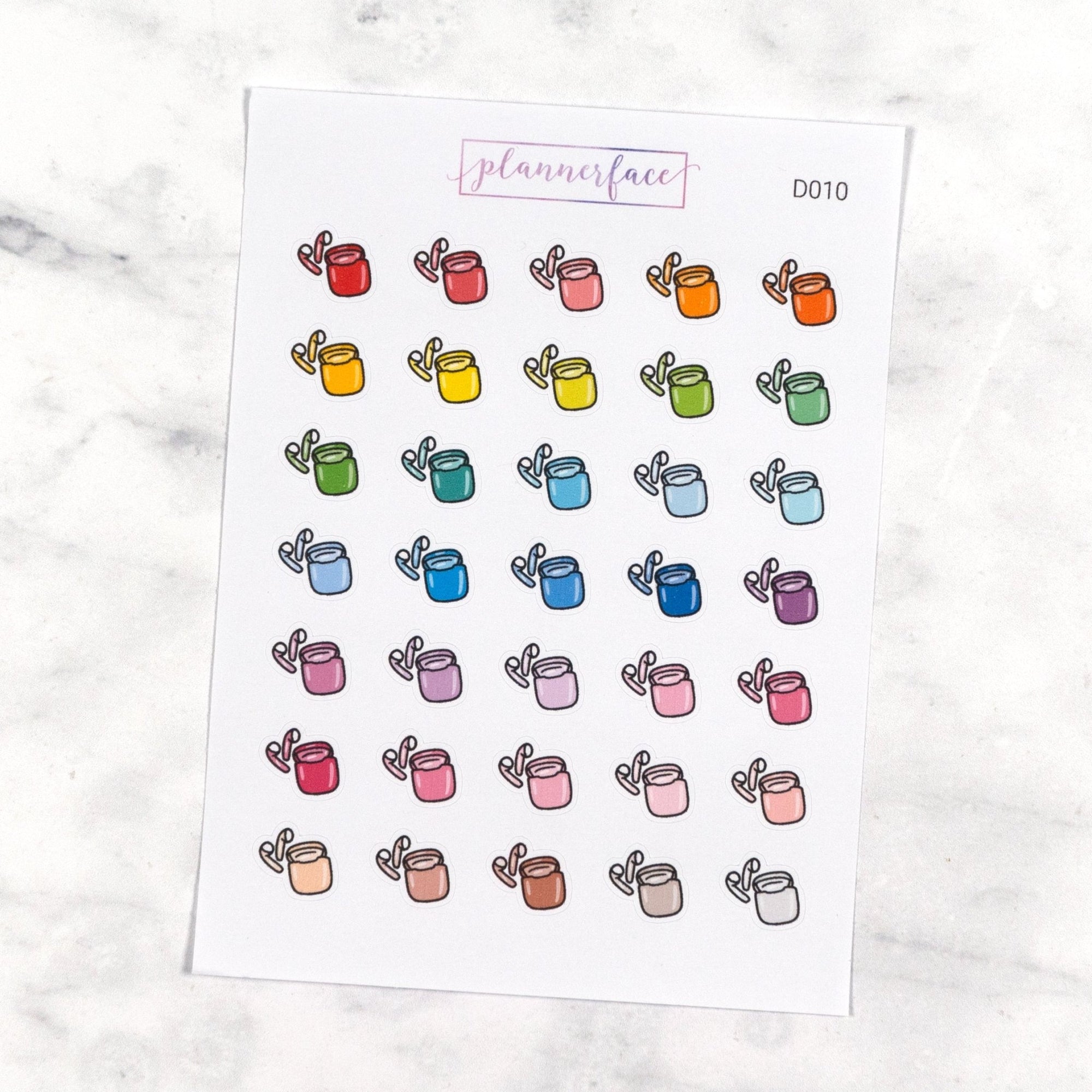 Earphones Multicolour Doodles by Plannerface