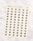 Emotions Transparent Icon Stickers by Plannerface