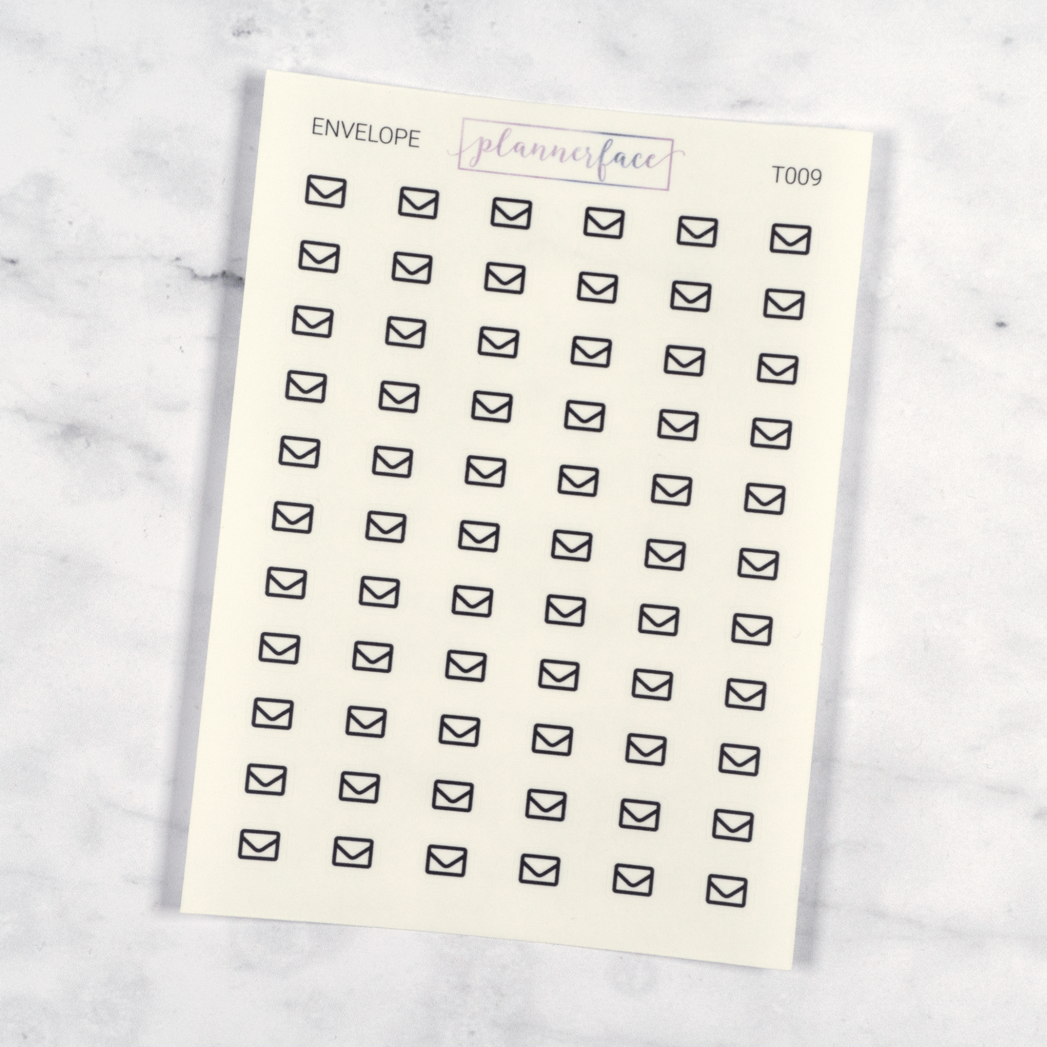 Envelope Transparent Icon Stickers by Plannerface