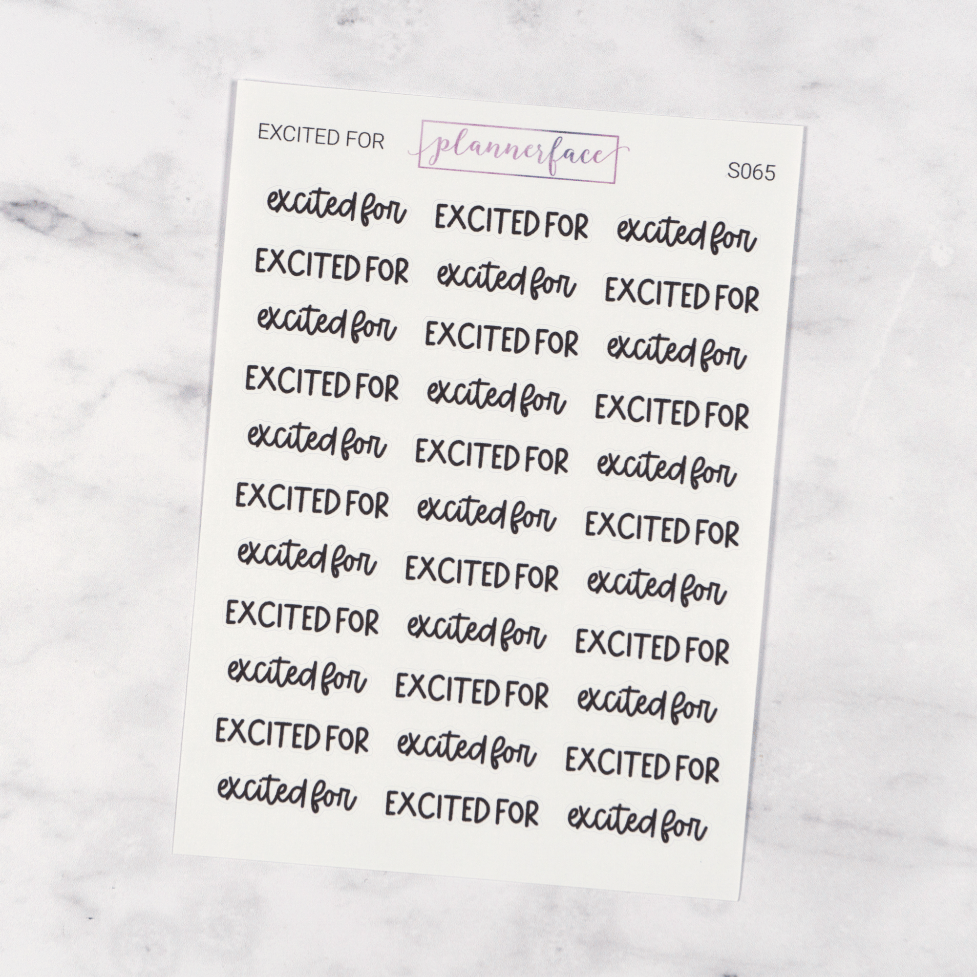 Excited For | Scripts by Plannerface