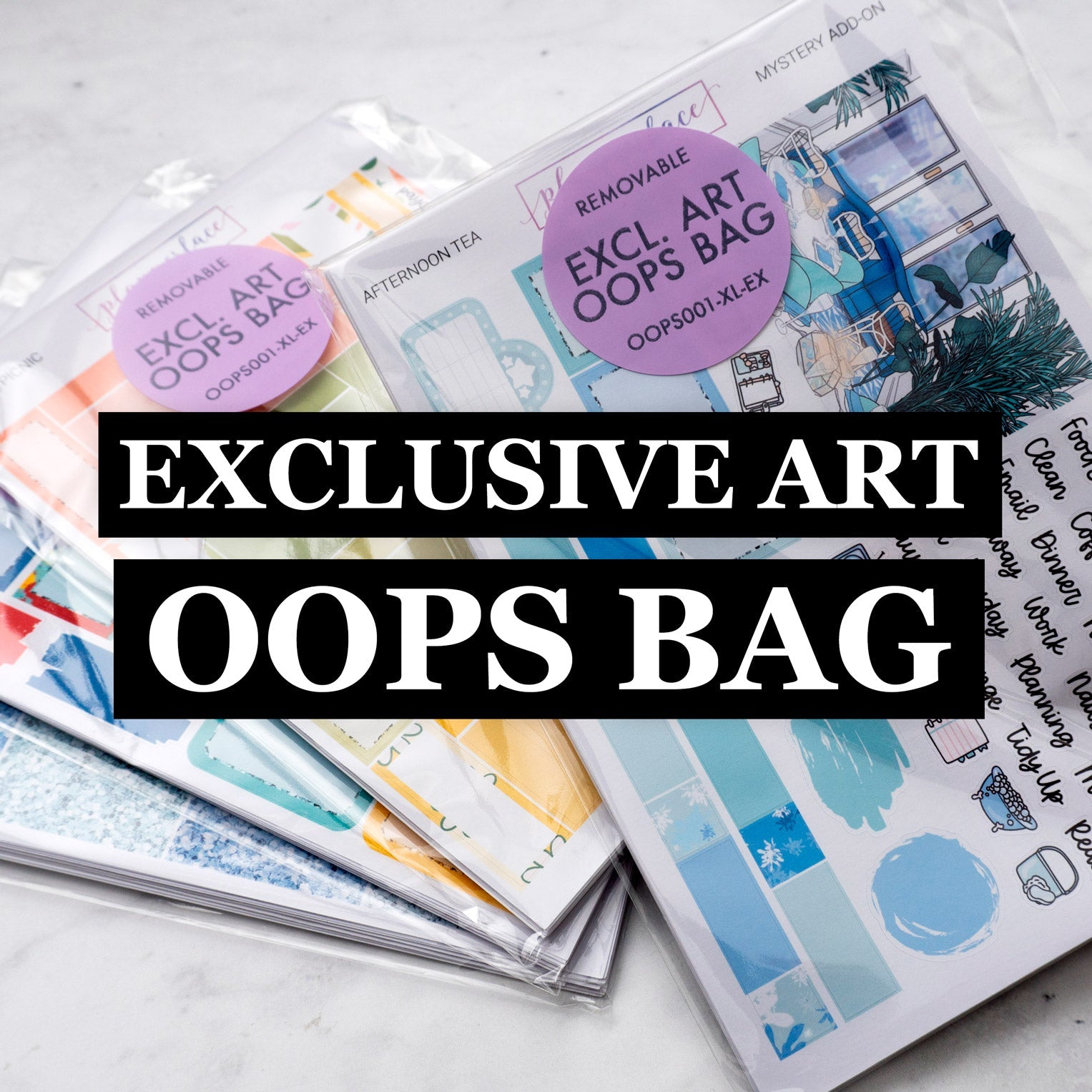 Exclusive Art Oops Bag (10 Sticker Sheets)