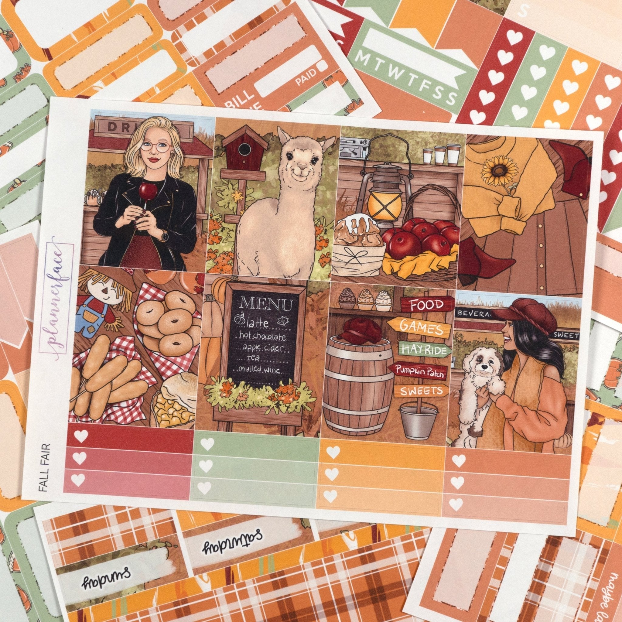 Fall Fair Weekly Kit by Plannerface