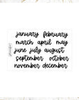 Foil Monthly Kit Scripts | 12 Months by Plannerface