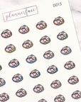 Fruit & Croissant Multicolour Doodles by Plannerface