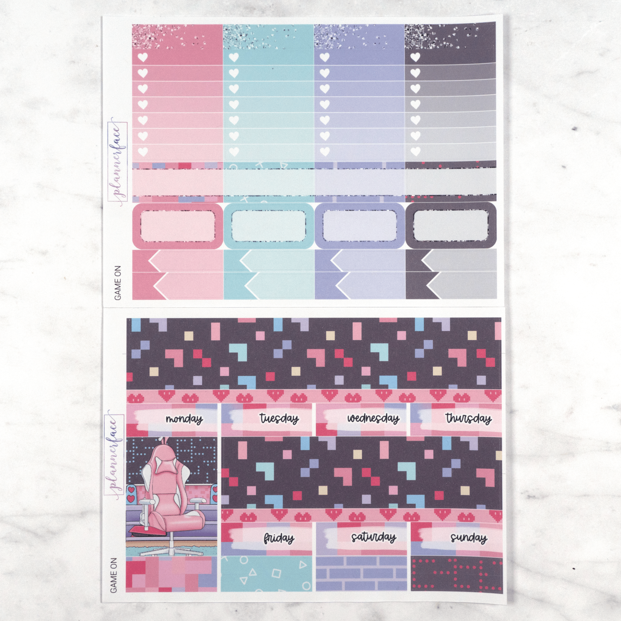Game On Weekly Kit by Plannerface