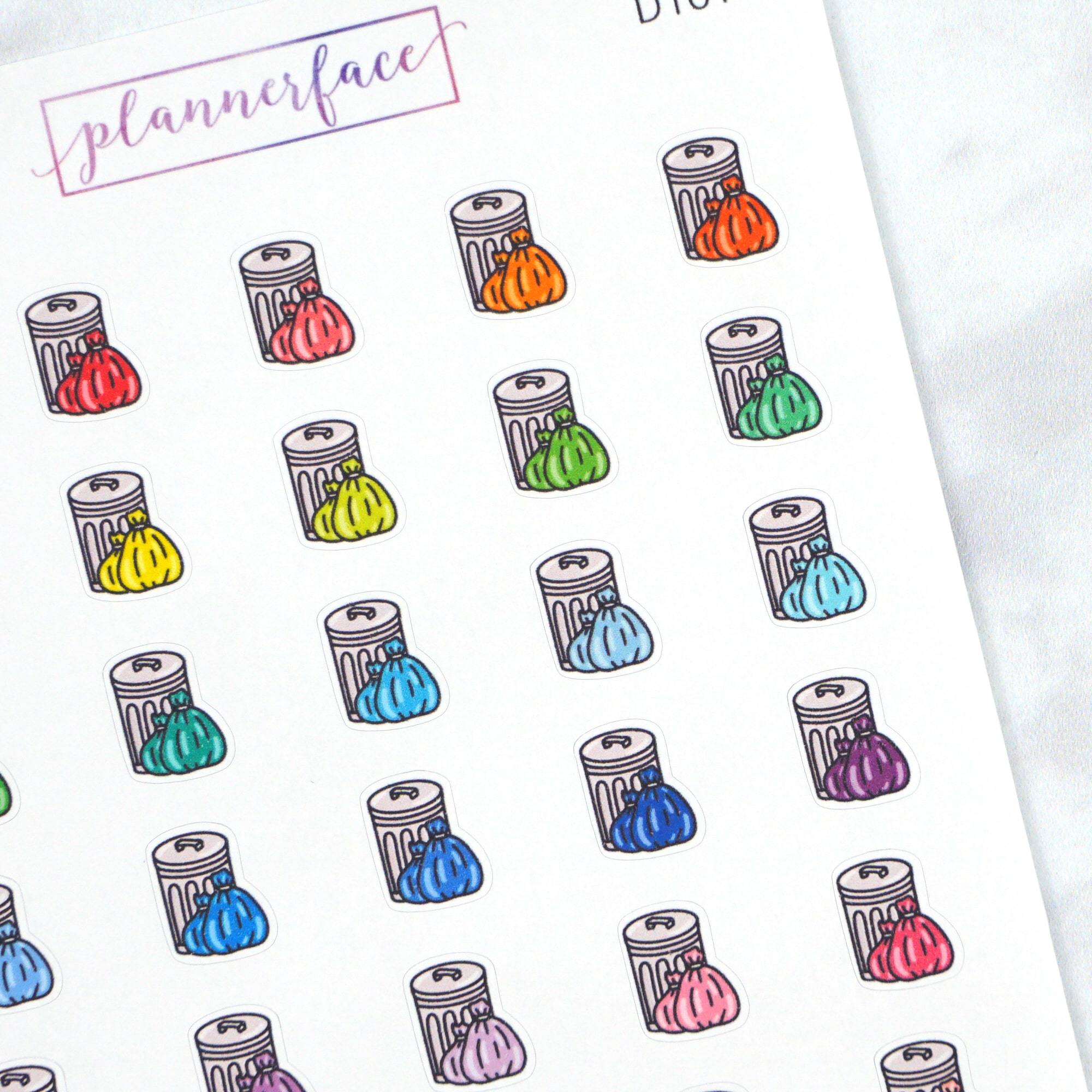 Garbage Can Multicolour Doodles by Plannerface