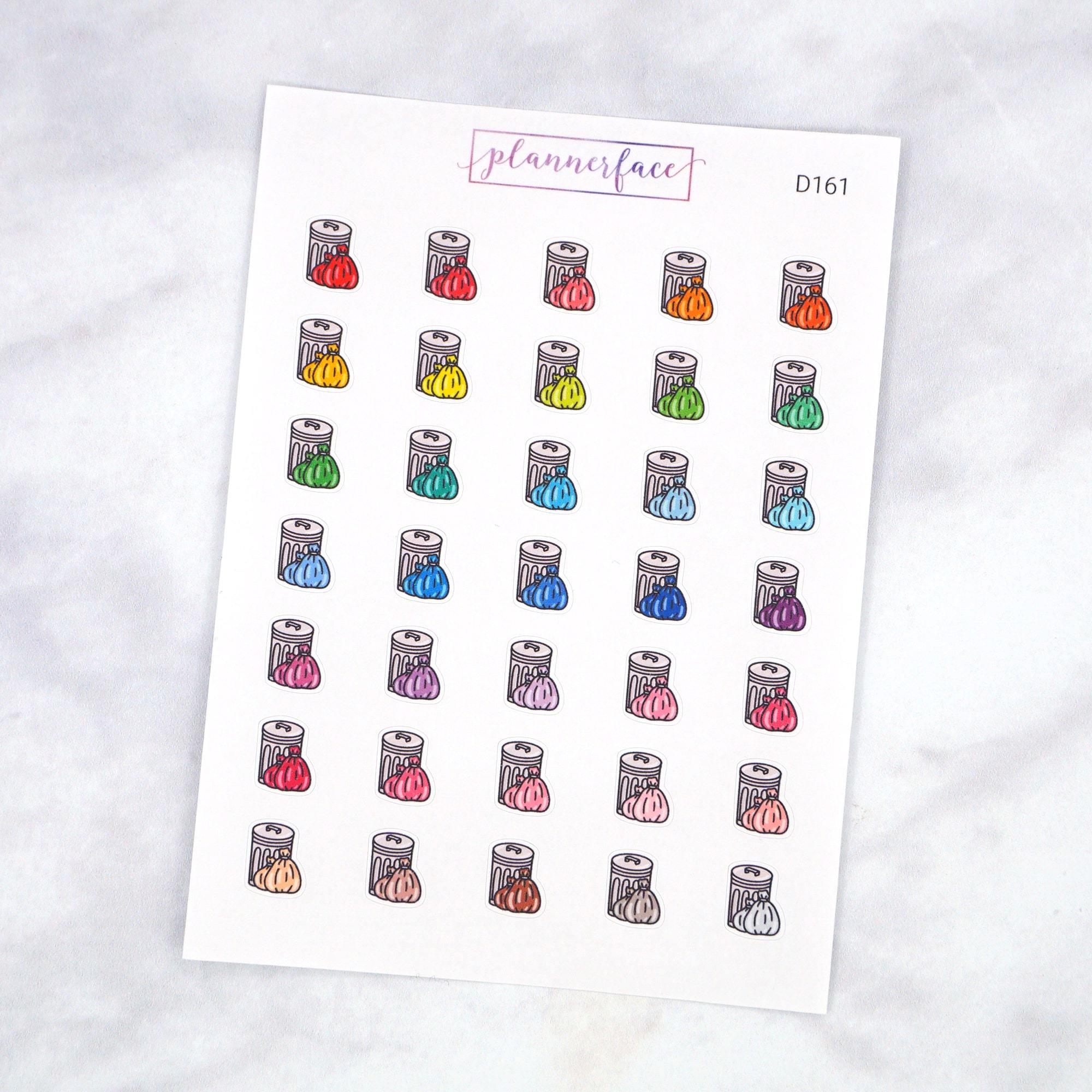 Garbage Can Multicolour Doodles by Plannerface