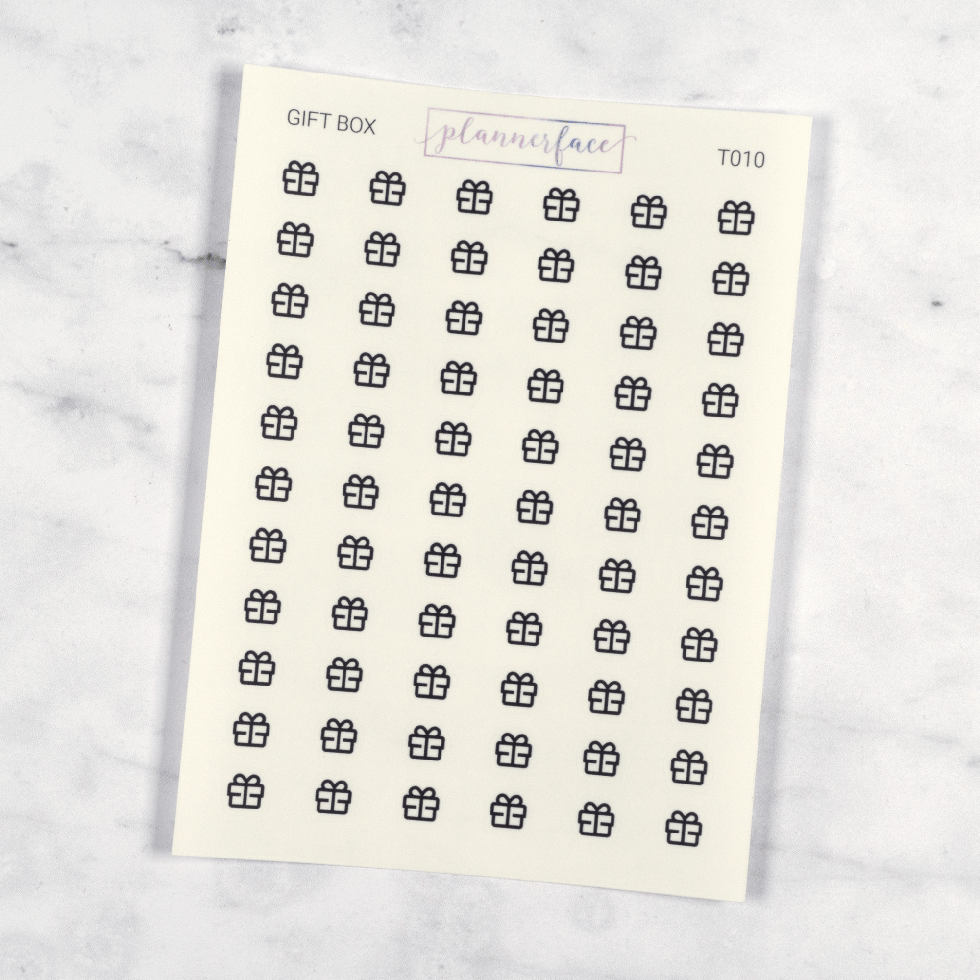Gift Box Transparent Icon Stickers by Plannerface