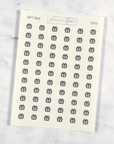 Gift Box Transparent Icon Stickers by Plannerface