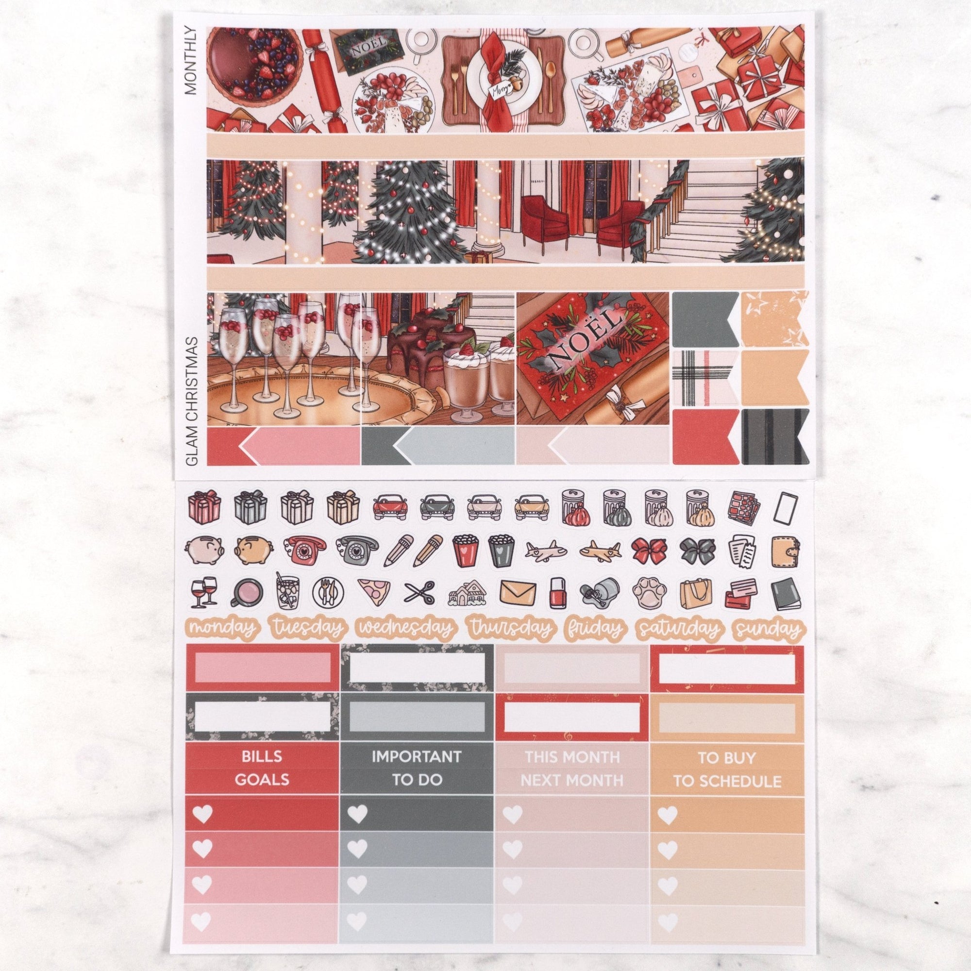 Glam Christmas Monthly Kit by Plannerface