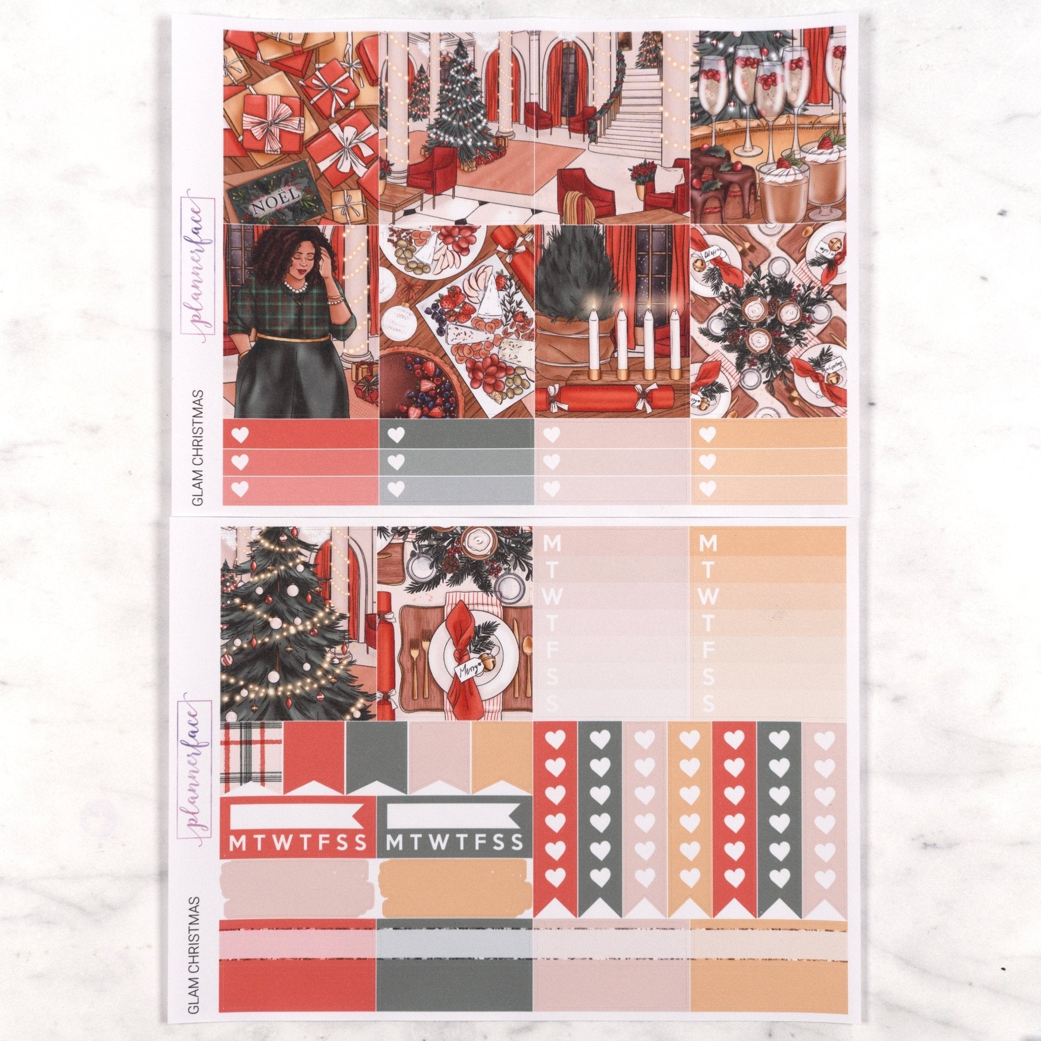 Glam Christmas Weekly Kit by Plannerface